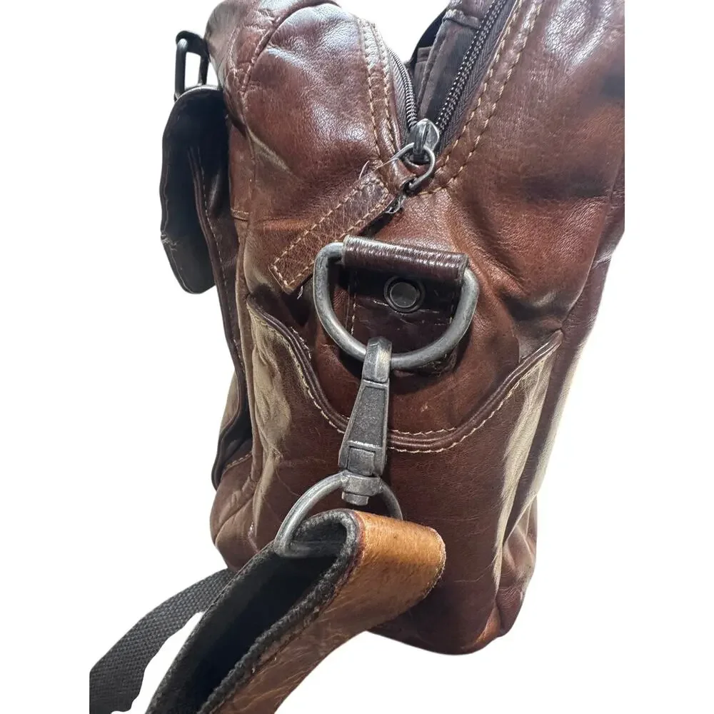 Vintage Jack George's leather messenger bag
